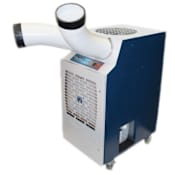 KwiKool 22,900 BTU 230V Commercial Air Cooled Portable Air Conditioner with Electronic Controls Blue / White