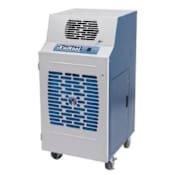 KwiKool 23,500 BTU 115V Commercial Water Cooled Portable Air Conditioner with Built-In Thermostat and Electronic Controls Blue / White