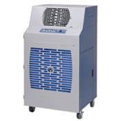 KwiKool 60,000 BTU 460V Commercial Water Cooled Portable Air Conditioner with Built-In Thermostat and Electronic Controls Blue / White