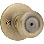 Kwikset Security Series Tylo Privacy Door Knobset Antique Brass