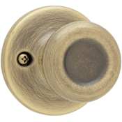 Kwikset Tylo Reversible Non-Turning One-Sided Dummy Door Knob Antique Brass