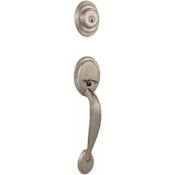 Kwikset Dakota Single Cylinder Handleset from the Kwikset Series, Exterior Only Satin Nickel