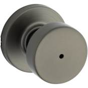 Kwikset Pismo Privacy Door Knob Set with Round Rose Gun Metal