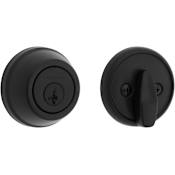 Kwikset 780 Single Cylinder Keyed Entry Deadbolt with SmartKey from the Signature Series Matte Black