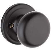 Kwikset Hancock Reversible Non-Turning One-Sided Dummy Door Knob Matte Black