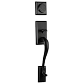 Kwikset Signature Series Hawthorne Dummy Handleset - Exterior Trim Only Matte Black