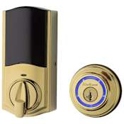 Kwikset Kevo 2nd Generation Single Cylinder Bluetooth Deadbolt Lifetime Polished Brass