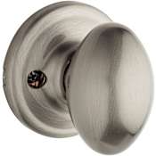 Kwikset Laurel Knob Single Cylinder Interior Pack with Round Rose for Handlesets Satin Nickel