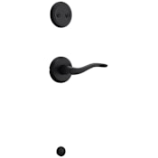 Kwikset Sedona Left Handed Lever Dummy Interior Pack with Round Rose for Handlesets Matte Black