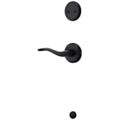 Kwikset Sedona Right Handed Lever Dummy Interior Pack with Round Rose for Handlesets Matte Black