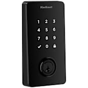 Kwikset Halo Touchscreen Single Cylinder Keyless Entry Deadbolt with WiFi and SmartKey Technology from the Signature Collection Matte Black