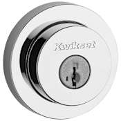 Kwikset Signature Series Fire Rated Single Cylinder Keyed Entry Deadbolt from the Milan Collection with SmartKey Bright Chrome