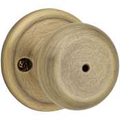 Kwikset Privacy Function Juno Knobset Antique Brass