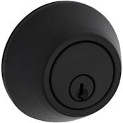 Kwikset 9100 Series Single Cylinder Keyed Entry Deadbolt from the Safe Lock Collection Matte Black