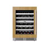 Landmark 24 Inch Wide 37 Bottle Capacity Panel Ready Wine and Beverage Cooler with Left Hinged Door Panel Ready