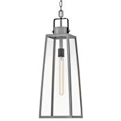 Lark Hugh 9" Wide Outdoor Mini Pendant Antique Brushed Aluminum