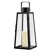 Lark Hugh 19" Tall Portable Outdoor LED Lantern Black