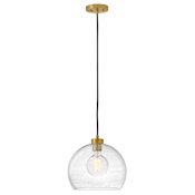 Lark Rumi 13" Wide LED Pendant Lacquered Brass