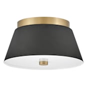 Lark Tess 2 Light 11" Wide Flush Mount Ceiling Fixture Black