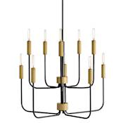 Lark Austen 10 Light 30" Wide Candle Style Chandelier Black