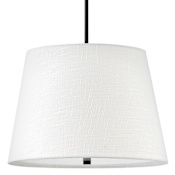 Lark Beale 3 Light 20" Wide Pendant with Linen Shade Black