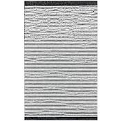 Lavin Rugs Myra 5-1/4' x 7-1/2' Striped Indoor/Outdoor Rectangular Area Rug Black / Ivory