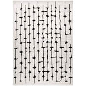 Lavin Rugs Myra 9-3/4' x 13-1/4' Striped Indoor/Outdoor Rectangular Area Rug Black