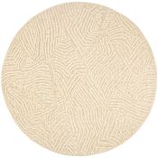 Lavin Rugs Mitra 6-1/2' x 6-1/2' Geometric Indoor Round Area Rug Ivory
