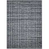 Lavin Rugs Pari 6-1/2' x 6-1/2' Striped Indoor/Outdoor Rectangular Area Rug Black