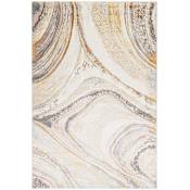 Lavin Rugs Terra 7-3/4' x 10-3/4' Abstract Indoor Rectangular Area Rug Gray / Orange