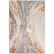 Lavin Rugs Terra 7-3/4' x 10-3/4' Abstract Indoor Rectangular Area Rug Gray / Orange