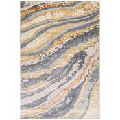 Lavin Rugs Terra 7-3/4' x 10-3/4' Abstract Indoor Rectangular Area Rug Gray / Orange