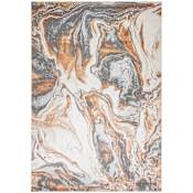 Lavin Rugs Terra 7-3/4' x 10-3/4' Abstract Indoor Rectangular Area Rug Gray / Orange