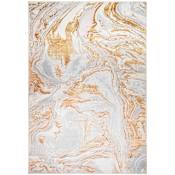 Lavin Rugs Terra 7-3/4' x 10-3/4' Abstract Indoor Rectangular Area Rug Gray / Orange