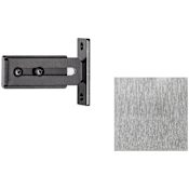 Leatherneck Hardware 4 Inch Sliding Privacy Lock for Sliding Barn Door Hardware from the Flat Track Collection Brushed Nickel