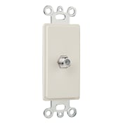 Legrand On-Q Decorator Insert F-Type Coaxial Connector Light Almond