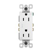 Legrand Radiant 15 Ampere Tamper Resistant Weather Resistant Decorator Electrical Outlet White