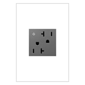 Legrand adorne 20 Ampere Dual-Controlled Tamper-Resistant Electrical Outlet Magnesium
