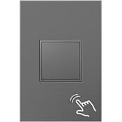 Legrand adorne 15 Ampere Tamper-Resistant Pop-Out Electrical Outlet with Wall Plate Magnesium