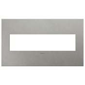 Legrand adorne Cast Metal 4-Gang Light Switch / Outlet Cover Wall Plate Brushed Stainless Steel