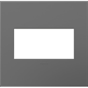 Legrand adorne Plastic 2-Gang Light Switch / Outlet Cover Wall Plate - Magnesium Magnesium
