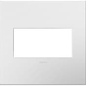 Legrand adorne Plastic 2-Gang Light Switch / Outlet Cover Wall Plate - White Gloss White on White