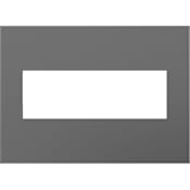 Legrand adorne Plastic 3-Gang Light Switch / Outlet Cover Wall Plate - Magnesium Magnesium