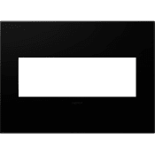 Legrand adorne Plastic 3-Gang Light Switch / Outlet Cover Wall Plate Black Ink