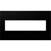 Legrand adorne Plastic 4-Gang Light Switch / Outlet Cover Wall Plate Black Ink