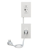 Legrand radiant In-Wall 15 Ampere Outlet Relocation Kit with USB Charging White