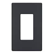 Legrand Radiant 1-Gang Decorator Rocker Light Switch / Outlet Cover Wall Plate Black