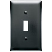 Legrand TradeMaster 1-Gang Toggle Light Switch Wall Plate Black