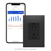 Legrand adorne with Netatmo 15 Ampere Tamper Resistant Smart Electrical Outlet Graphite