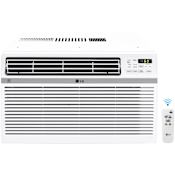 LG 18000 BTU 208/230 Volt Window Mount Air Conditioner with Auto Cool and LG ThinQ White